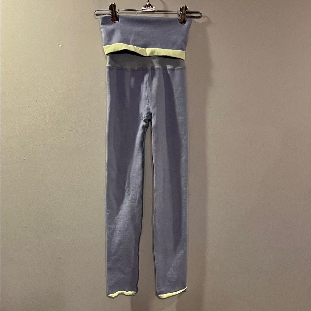 Free People Women's Leggings in Blue and Yellow